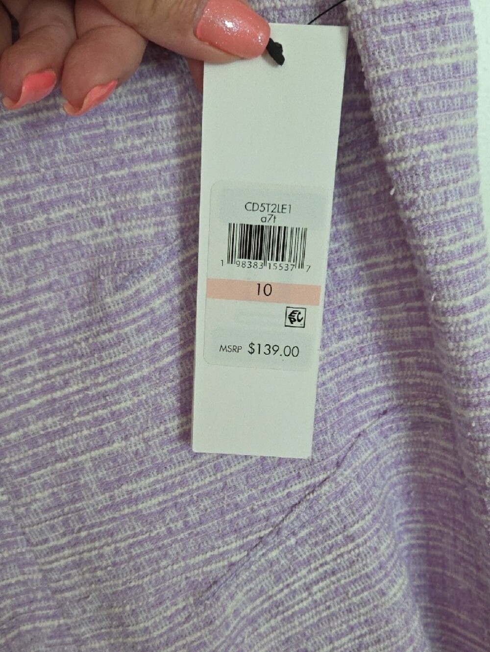 Calvin Klein Boucle Fit And Flare Dress - Picture 4 of 7